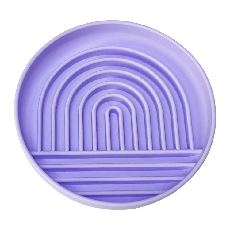 Anti-Knockover Slow Food Bowl for Pets - Silicone, Anti-Slip, Anti-Choking