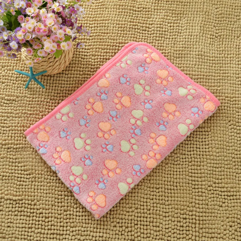 Cute Fleece Pet Bed Mat – Soft Handcrafted Blanket for Dogs & Cats