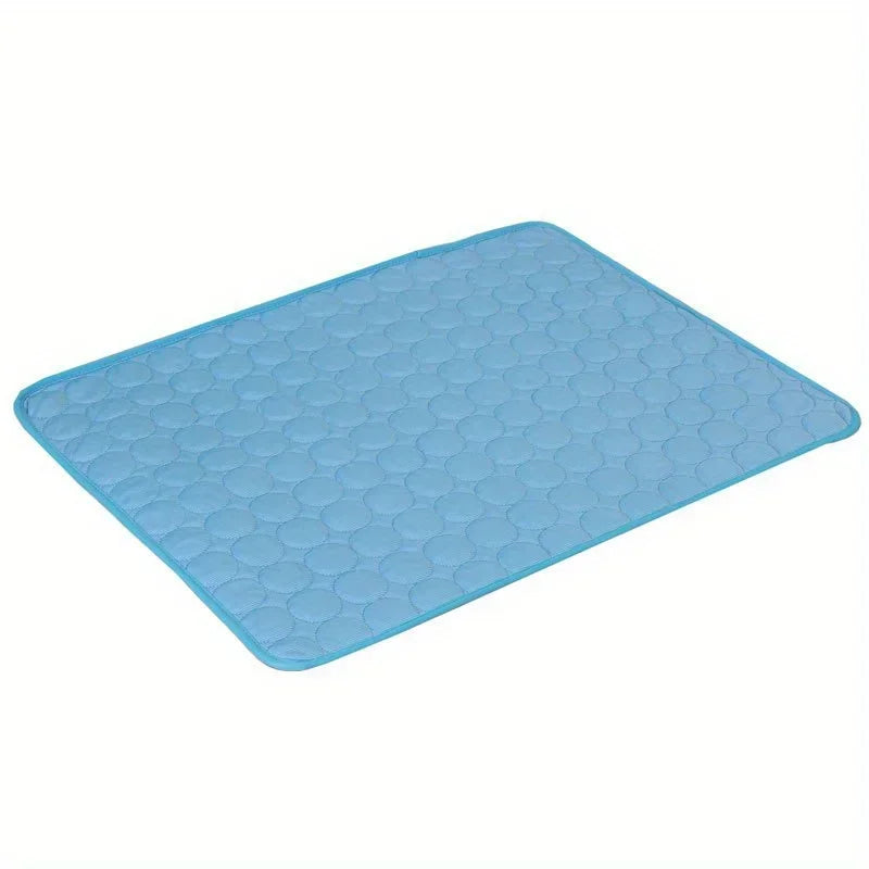 Pet Cooling Mat – Soft Ice Silk Summer Bed for Dogs & Cats