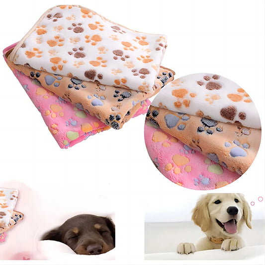 Cute Fleece Pet Bed Mat – Soft Handcrafted Blanket for Dogs & Cats